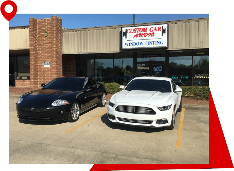 front of custom car audio building in rock hill sc